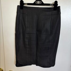 Akris Punto Lamb Leather Skirt